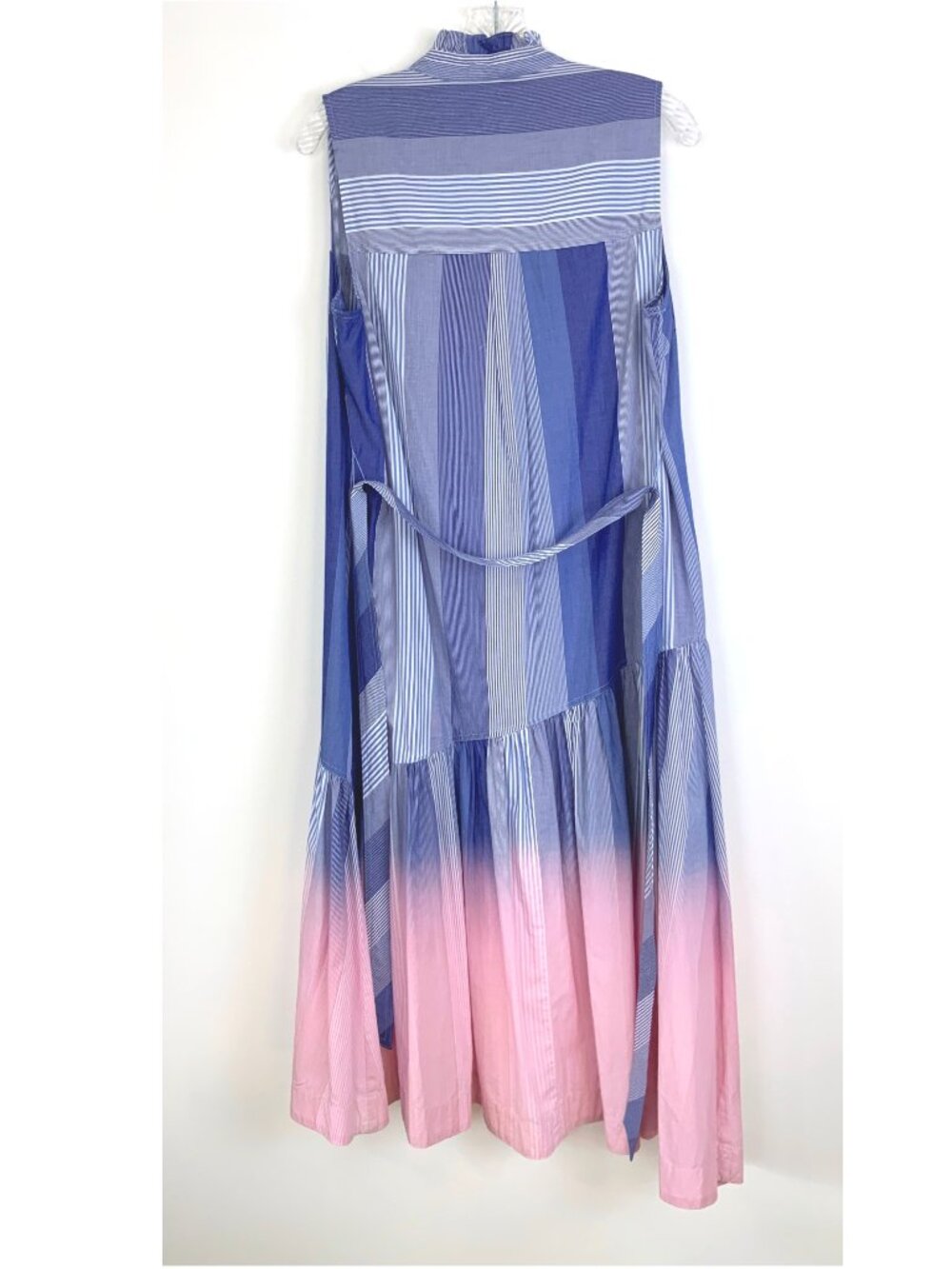 Derek Lam 10 Crossby Nerioa Dip Dye Hourglass Ombré Shirt Dress Sz 6 - Picture 6 of 16